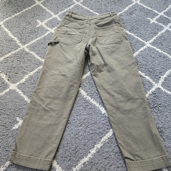 Marine Layer Maya Slim Straight Utility Pant In Olive 4 - Picture 11 of 13